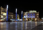 Montpellier at night